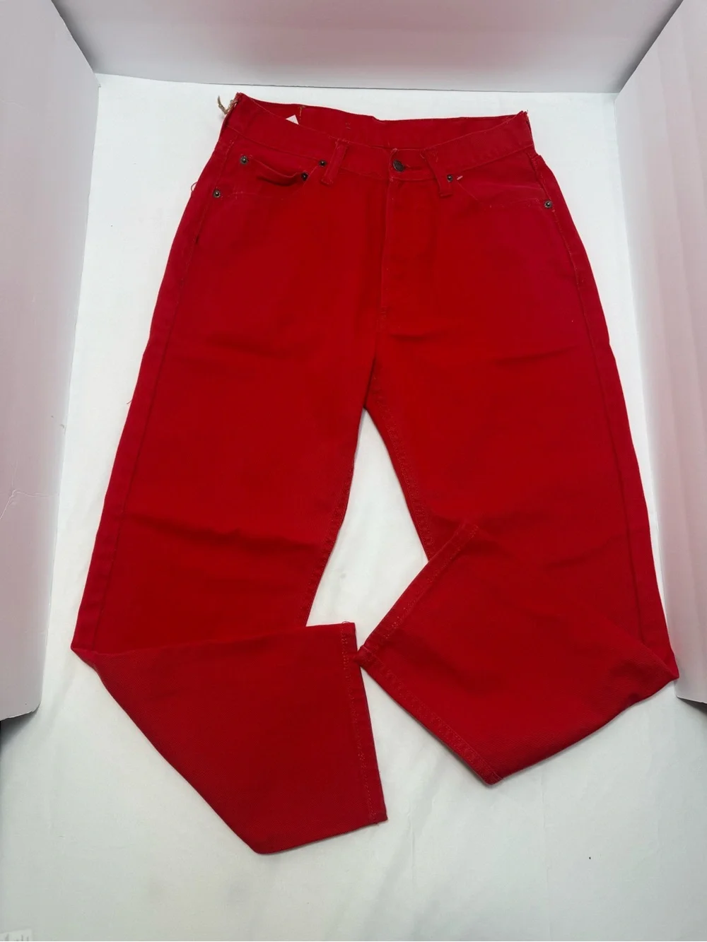 Levi's 501 Men's Bright Red Straight Jeans 34x32